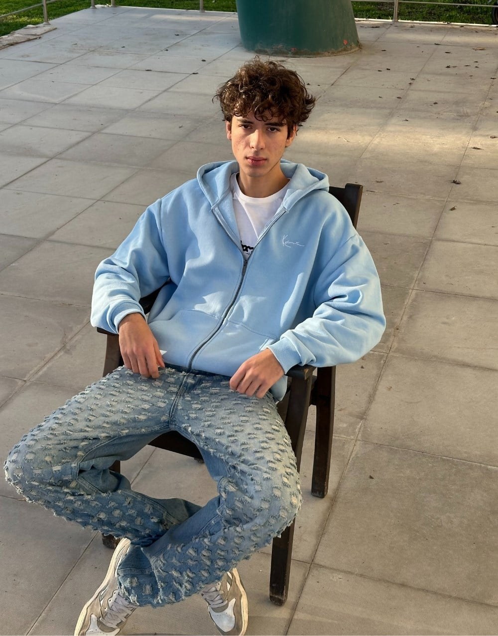 Karl Kani Oversize Zip Erkek Sweatshirt Hoodie