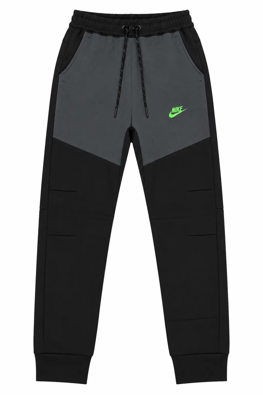 Tech Fleece Jogger Siyah Gri Detaylı