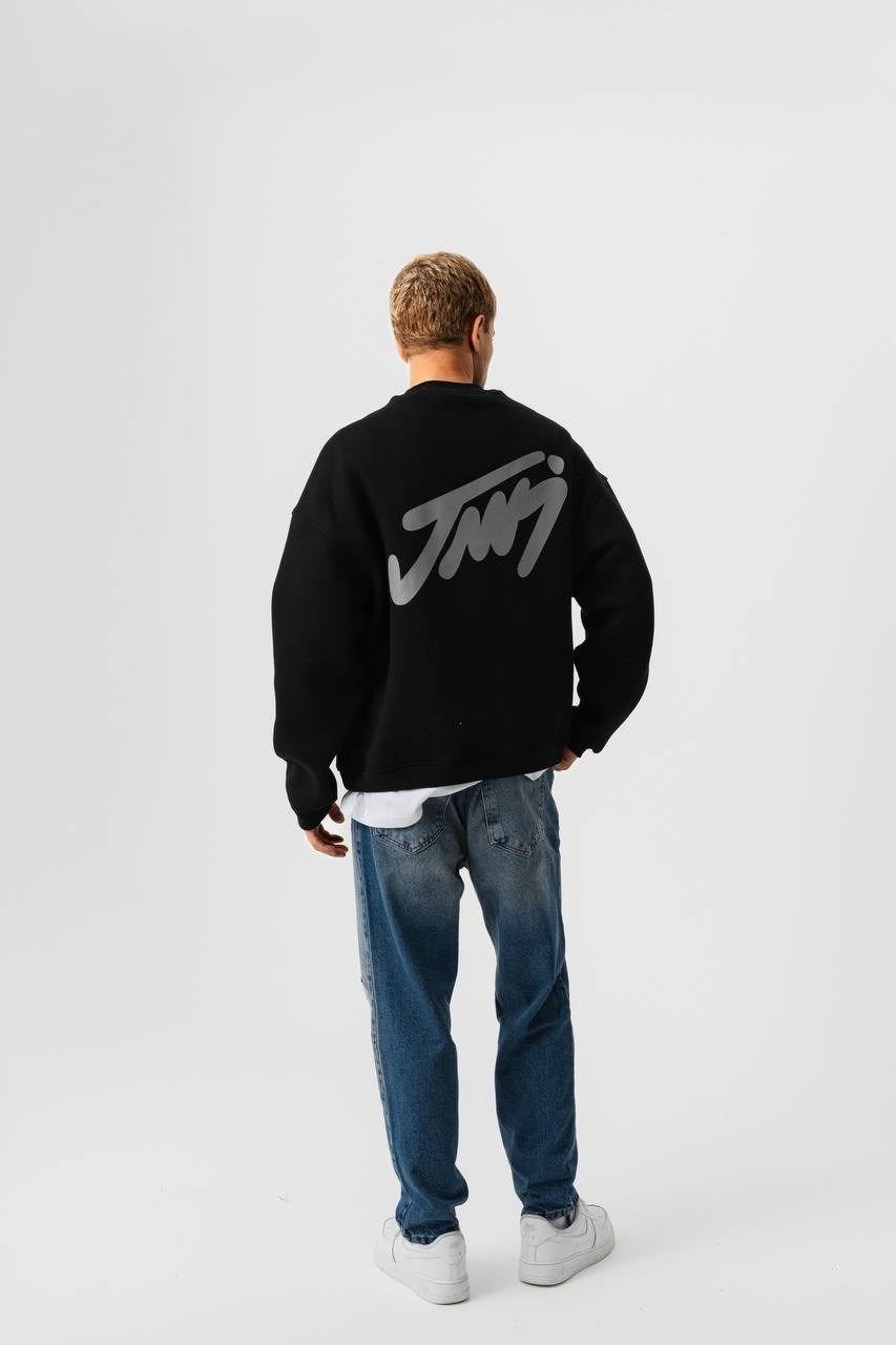 Premium Bisiklet Yaka Oversize Sweatshirt