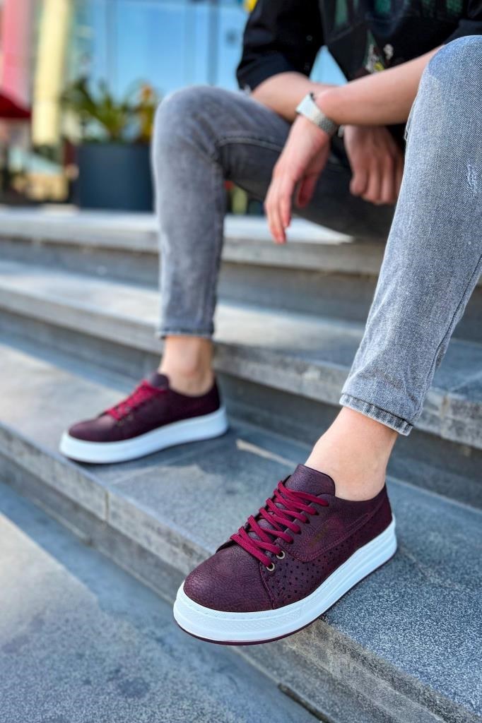 CH043 BT Erkek Ayakkabi BORDO